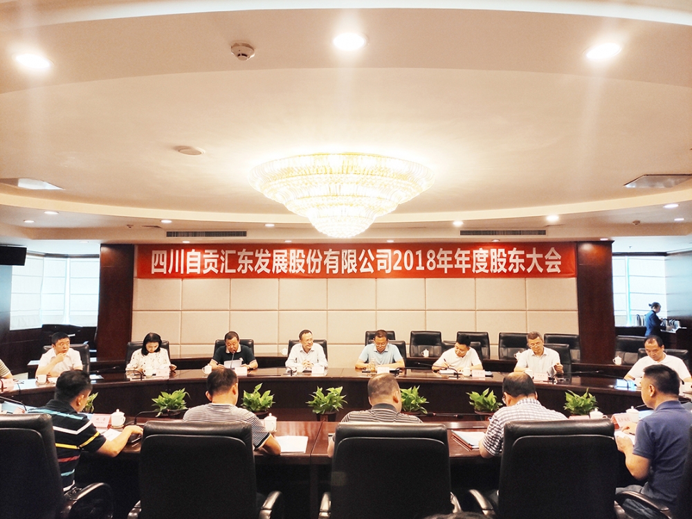 公司2018年年度股東大會(huì)在匯東大酒店圓滿召開