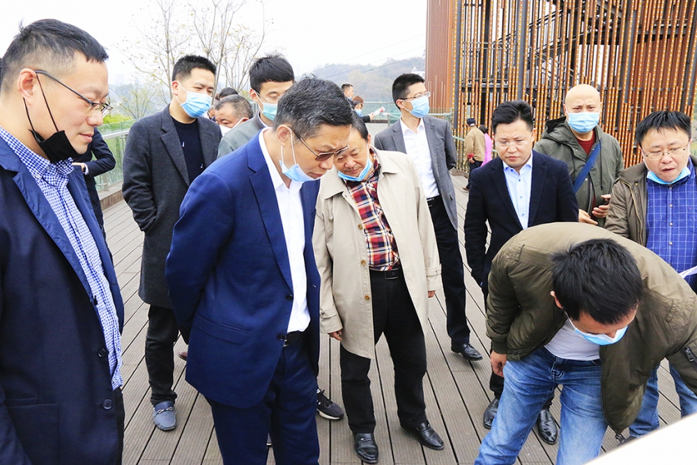 副市長龍騰鑫一行調(diào)研公司濱河假日酒店項(xiàng)目推進(jìn)情況