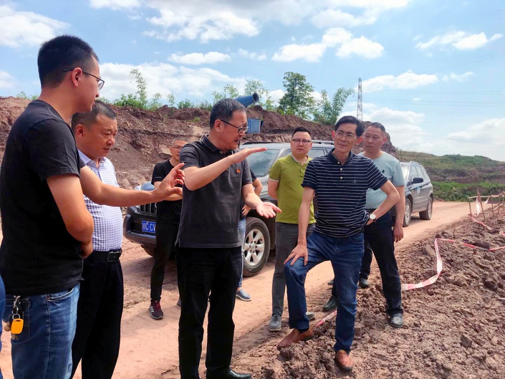 市委常委、高新區(qū)黨工委書記張邦舉到公司臥龍湖片區(qū)在建項(xiàng)目現(xiàn)場視察指導(dǎo)工作